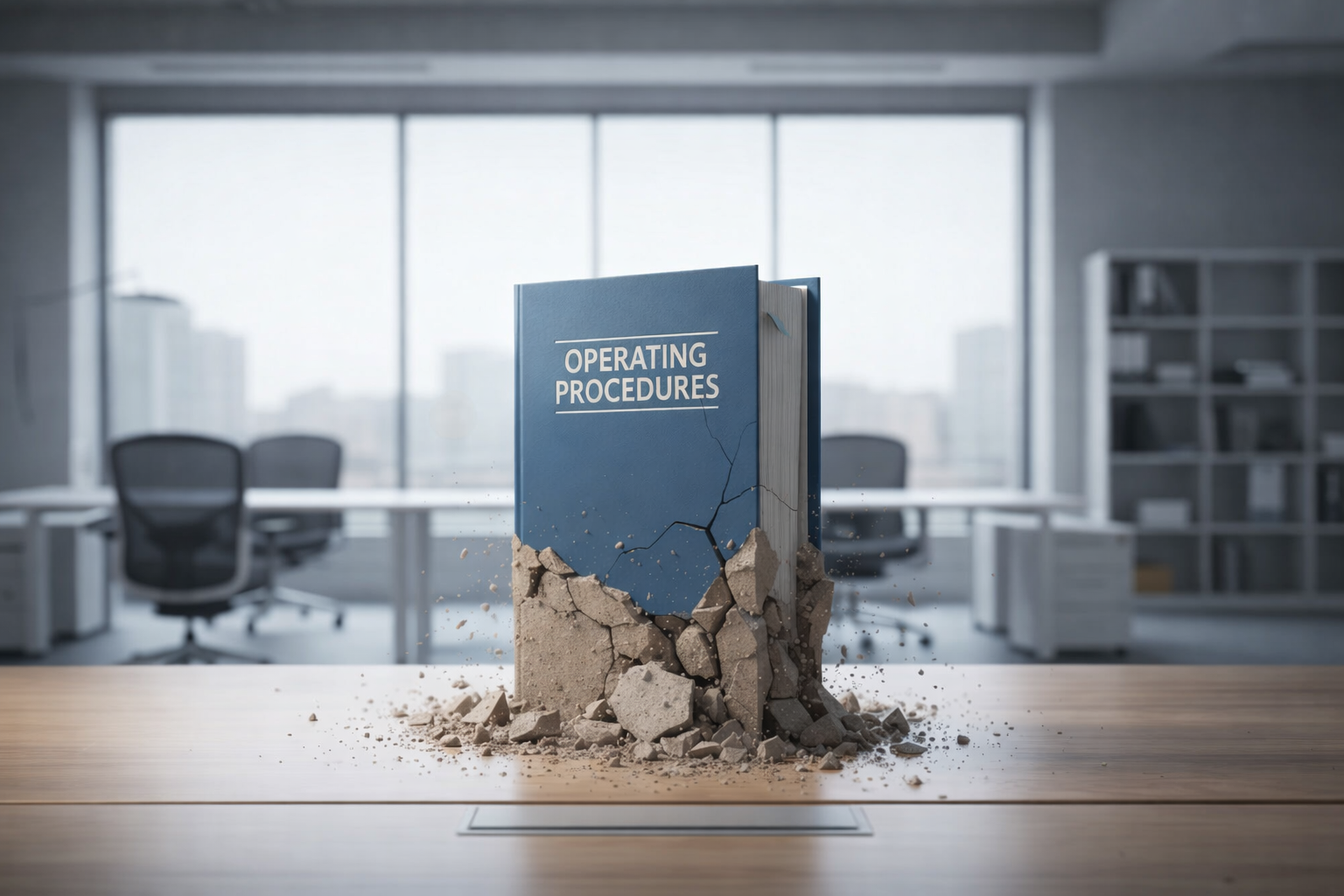 マニュアルが崩れていく様子